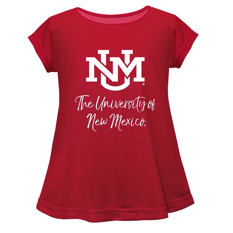 Youth Vive La Fete  Red New Mexico Lobos A-Line Top