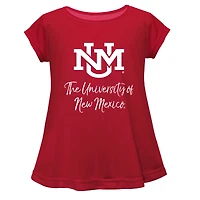 Youth Vive La Fete  Red New Mexico Lobos A-Line Top