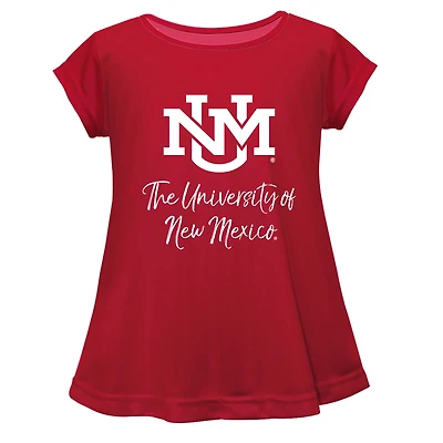 Youth Vive La Fete  Red New Mexico Lobos A-Line Top