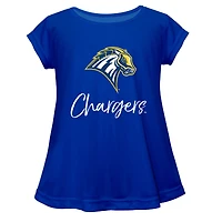Youth Vive La Fete  Blue University of New Haven Chargers A-Line Top