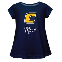 Youth Vive La Fete  Navy Tennessee Chattanooga Mocs A-Line Top