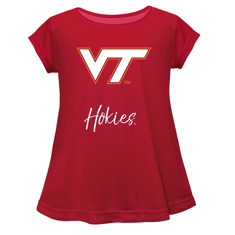 Youth Vive La Fete Maroon Virginia Tech Hokies A-Line Top