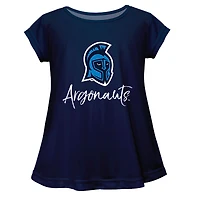 Youth Vive La Fete  Navy West Florida Argonauts A-Line Top