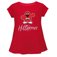 Youth Vive La Fete  Red Western Kentucky Hilltoppers A-Line Top