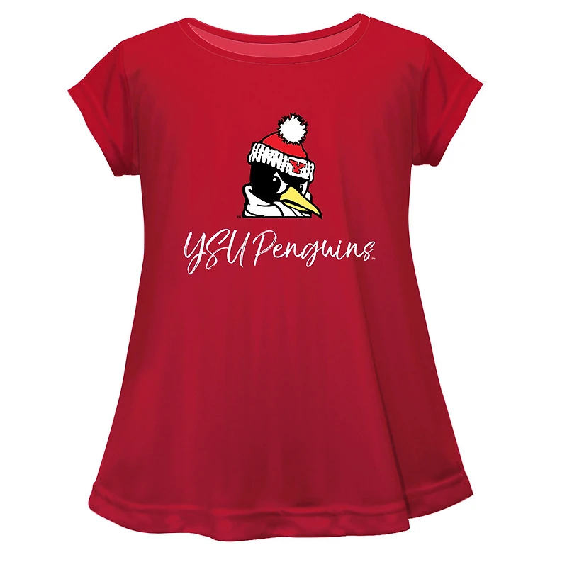 Youth Vive La Fete Red Youngstown State Penguins A-Line Top