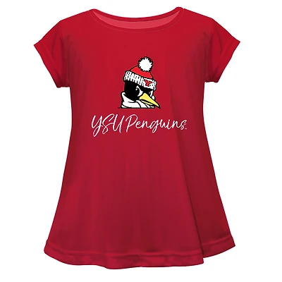 Youth Vive La Fete  Red Youngstown State Penguins A-Line Top