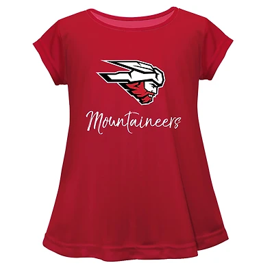 Youth Vive La Fete  Red Western Colorado Mountaineers A-Line Top
