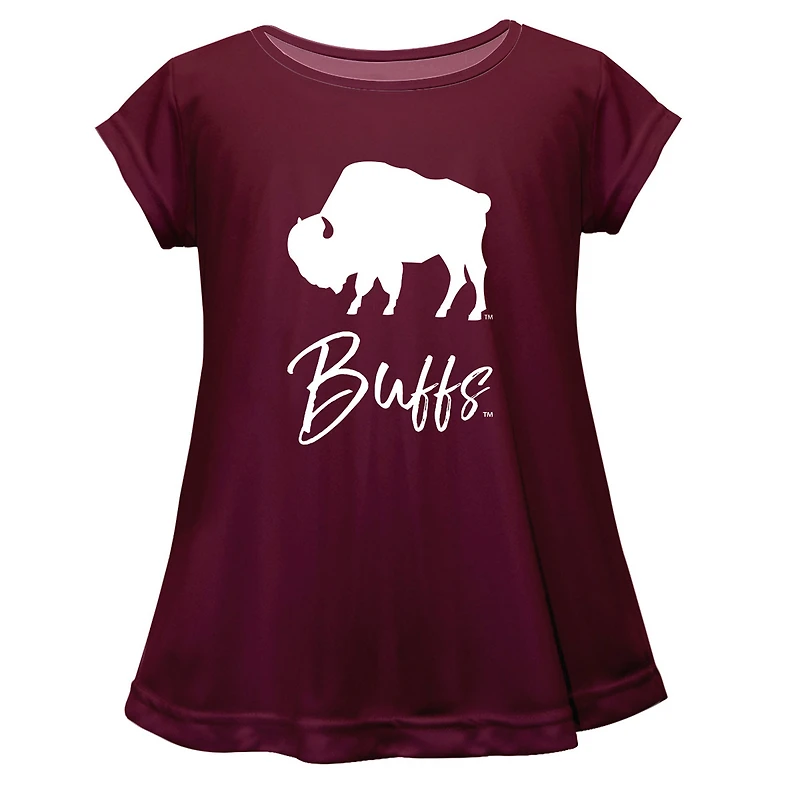Youth Vive La Fete Maroon West Texas A&M Buffaloes A-Line Top