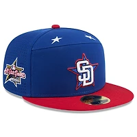 Men's New Era Blue/Red  San Diego Padres 2025 MLB All-Star Game Workout Side Patch 59FIFTY Fitted Hat