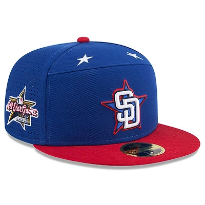 Men's New Era Blue/Red  San Diego Padres 2025 MLB All-Star Game Workout Side Patch 59FIFTY Fitted Hat