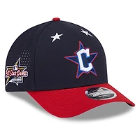 Men's New Era Navy/Red  Cleveland Guardians 2025 MLB All-Star Game Workout 9FORTY M-Crown Adjustable Hat