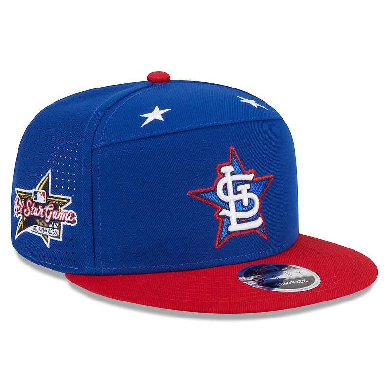 Men's New Era Blue/Red  St. Louis Cardinals 2025 MLB All-Star Game Workout Side Patch 9FIFTY Snapback Hat