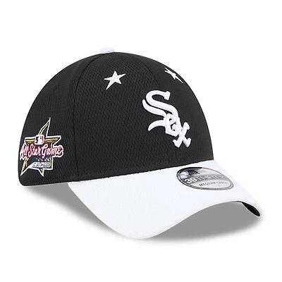 Men's New Era Black/White  Chicago White Sox 2025 MLB All-Star Game 39THIRTY Flex Hat