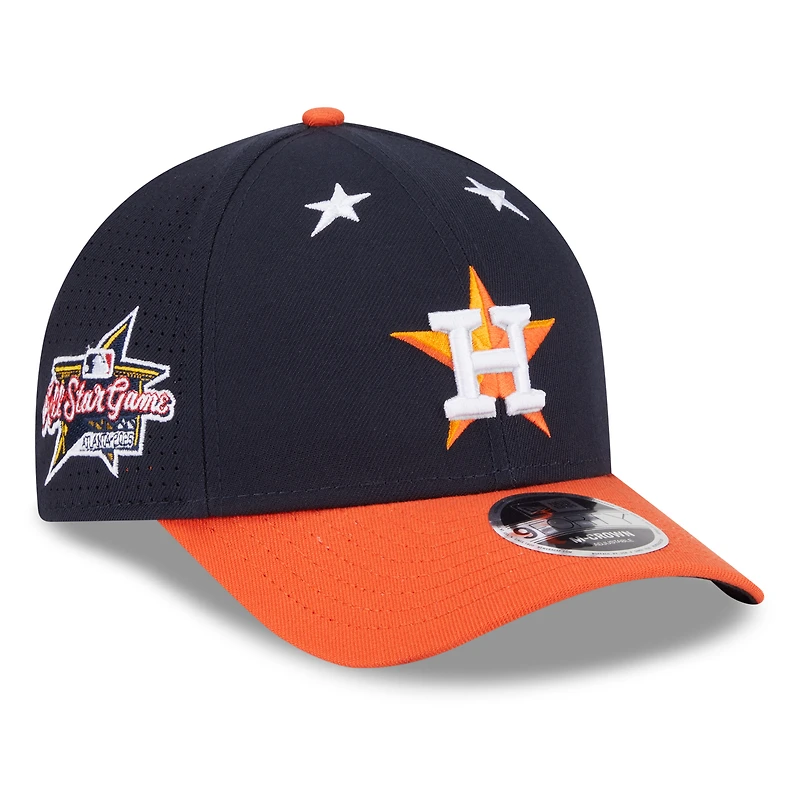 Men's New Era Navy/Orange Houston Astros 2025 MLB All-Star Game 9FORTY M-Crown Adjustable Hat