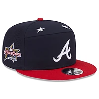 Men's New Era Navy/Red  Atlanta Braves 2025 MLB All-Star Game Side Patch 9FIFTY Snapback Hat