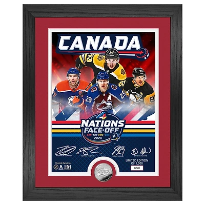 Highland Mint Canada 2025 4 Nations Face-Off 13" x 16" Silver Coin Photo Mint