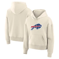 Women's Fanatics Cream Buffalo Bills Dove Legacy Pullover Hoodie