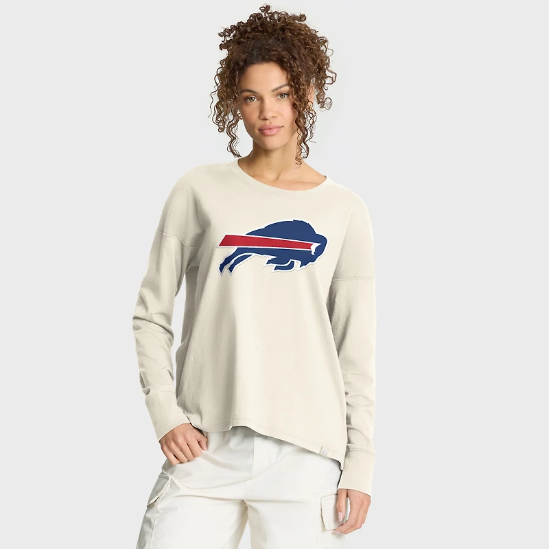 Women's Fanatics Cream Buffalo Bills Dove Legacy Long Sleeve T-Shirt