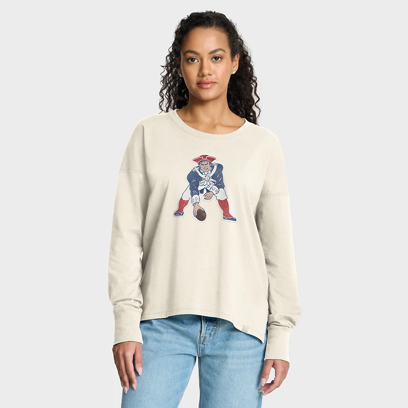 Women's Fanatics Cream New England Patriots Dove Legacy Long Sleeve T-Shirt