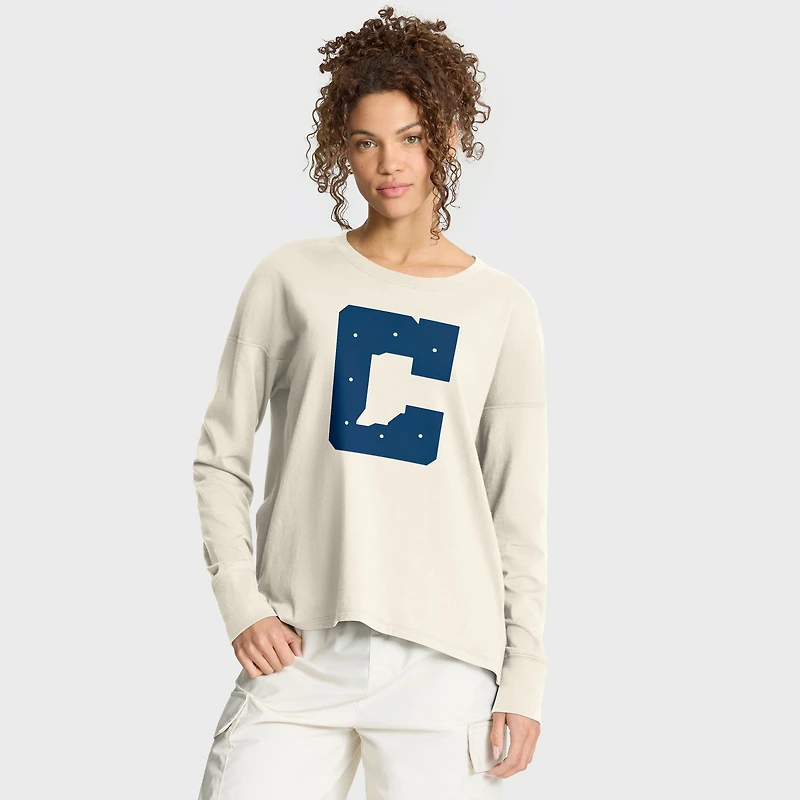 Women's Fanatics Cream Indianapolis Colts Dove Legacy Long Sleeve T-Shirt