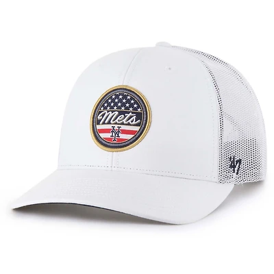 Men's '47 White New York Mets Homage Adjustable Trucker Hat