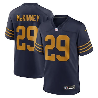 Men's Nike Xavier McKinney Navy Green Bay Packers The 1923 Classic Game Jersey