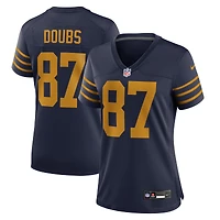 Women's Nike Romeo Doubs Navy Green Bay Packers The 1923 Classic Game Jersey