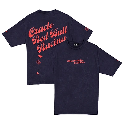 Men's New Era  Navy Red Bull Racing Oversized Graphic T-Shirt