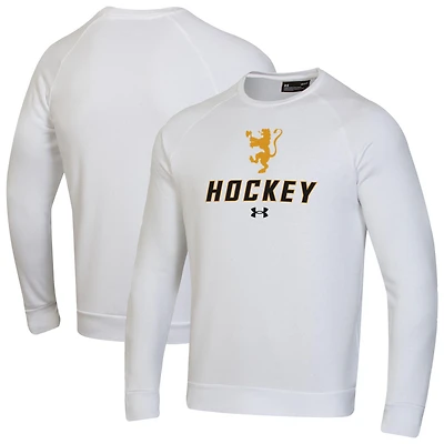 Men's Under Armour  White St. Olaf Oles Hockey Rival Fleece Pullover Sweatshirt