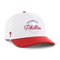 Men's '47 White/Red Philadelphia Phillies Gimmie Golf Hitch Rope Adjustable Hat