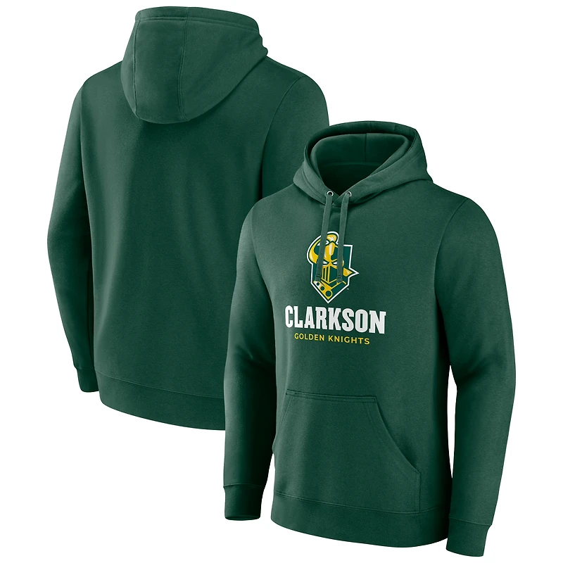Men's Green Clarkson Golden Knights Primary Logo Pullover Hoodie