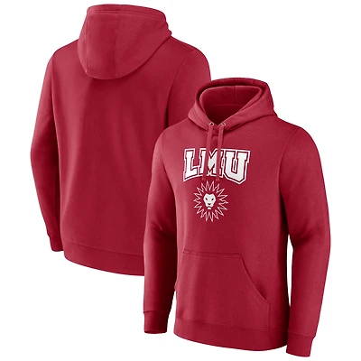 Men's Crimson Loyola Marymount Lions Primary Logo Pullover Hoodie