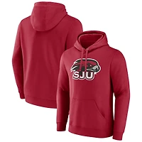 Men's Crimson Saint Joseph's Hawks Primary Logo Pullover Hoodie