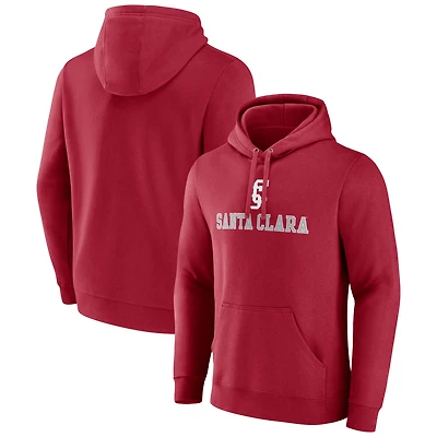 Men's Maroon Santa Clara Broncos Primary Logo Pullover Hoodie