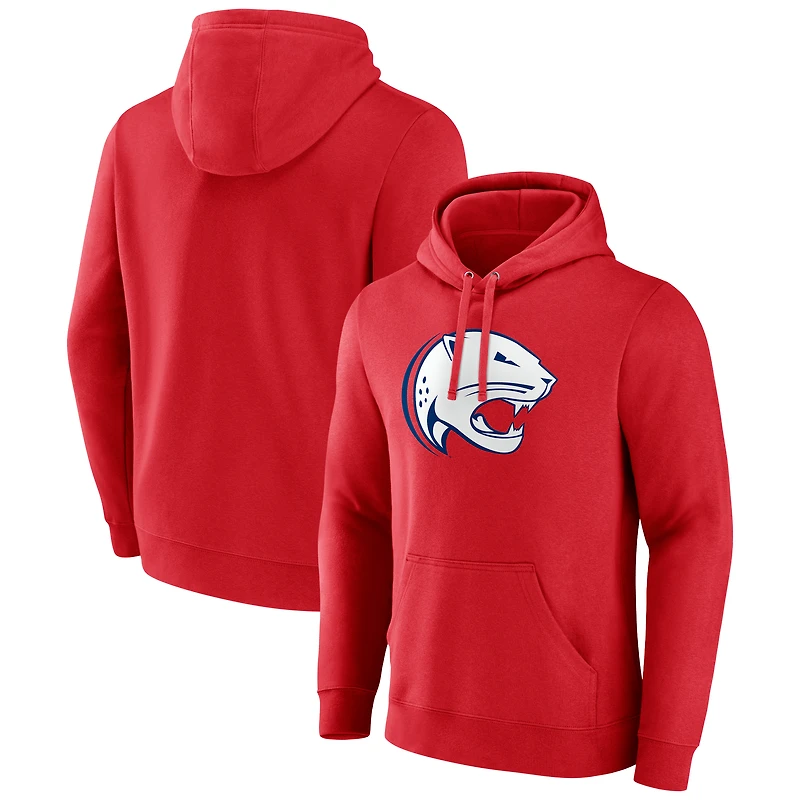 Men's Red South Alabama Jaguars Primary Logo Pullover Hoodie