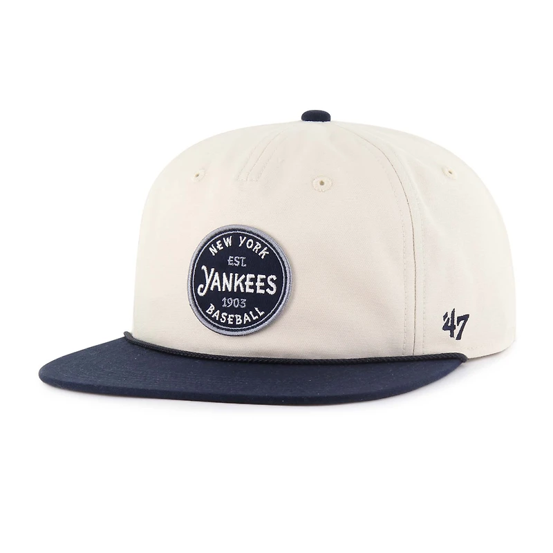 Men's '47  Natural New York Yankees Payson Captain Snapback Hat