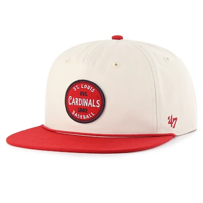 Men's '47  Cream St. Louis Cardinals Payson Captain Adjustable Hat