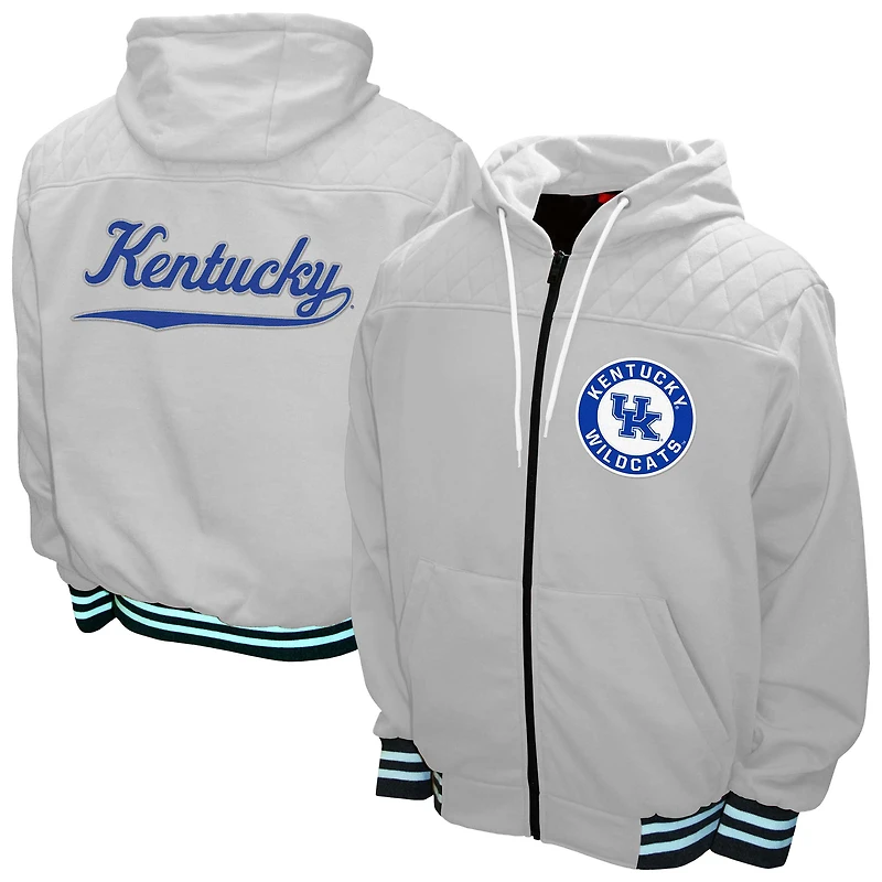 Men's Franchise Club White Kentucky Wildcats Walk-On Full-Zip Hoodie Jacket