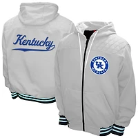 Men's Franchise Club White Kentucky Wildcats Walk-On Full-Zip Hoodie Jacket