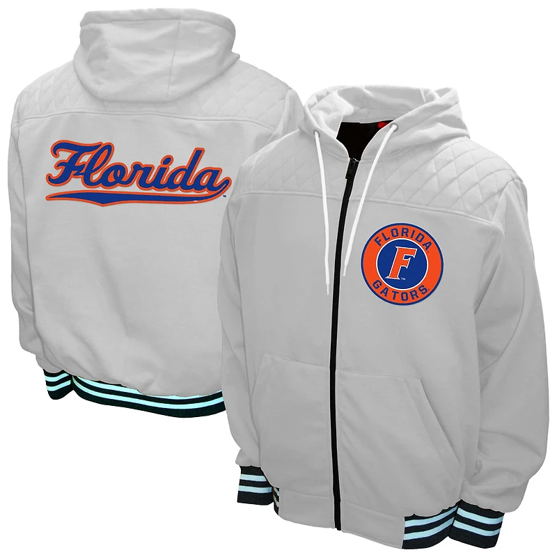 Men's Franchise Club White Florida Gators Walk-On Full-Zip Hoodie Jacket