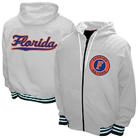 Men's Franchise Club White Florida Gators Walk-On Full-Zip Hoodie Jacket