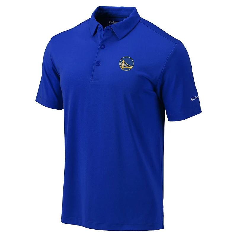 Men's Columbia Royal Golden State Warriors Omni-Wick Drive Polo