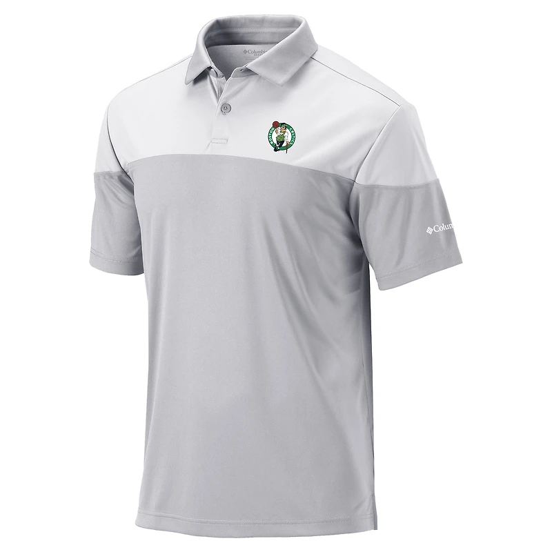 Men's Columbia  Gray Boston Celtics Omni-Wick Best Ball Polo