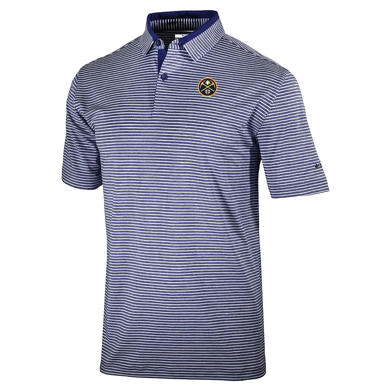Men's Columbia Navy Denver Nuggets Golden Hills Polo