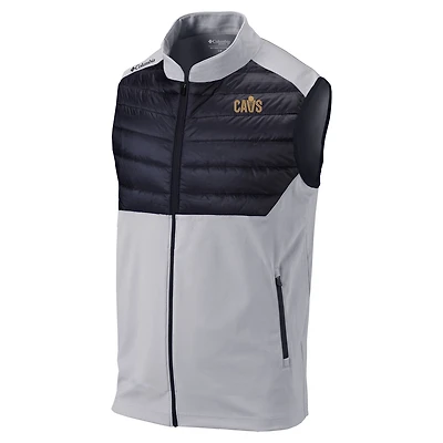 Men's Columbia Gray Cleveland Cavaliers Omni-Wick In The Element Full-Zip Vest