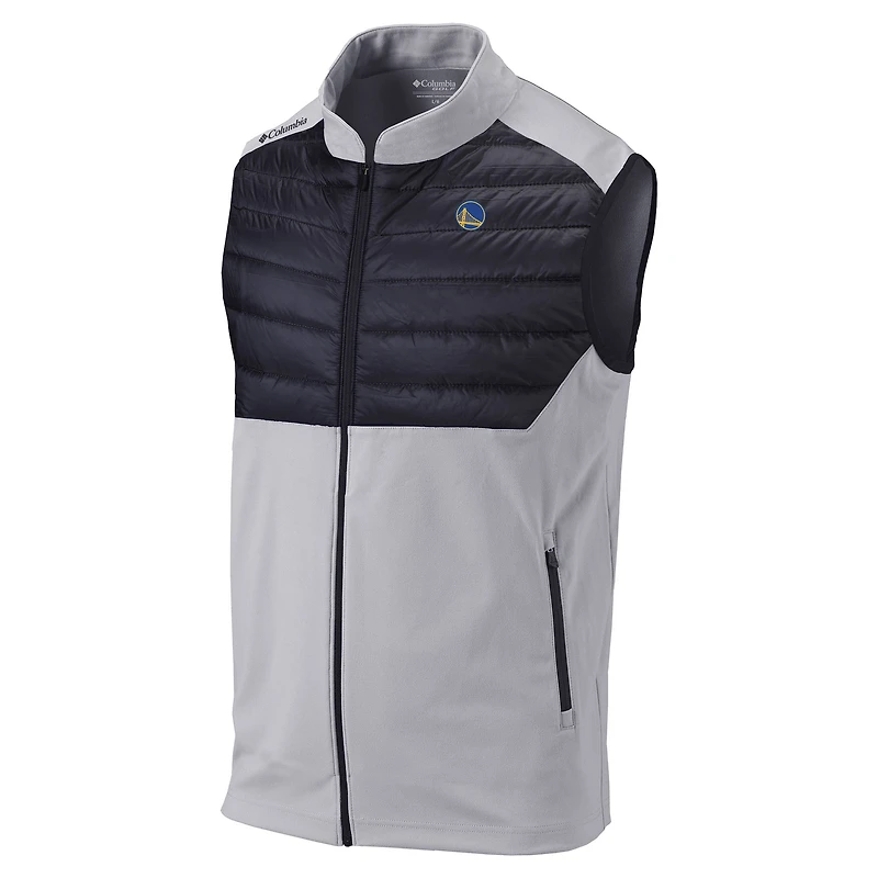 Men's Columbia Gray Golden State Warriors Omni-Wick In The Element Full-Zip Vest