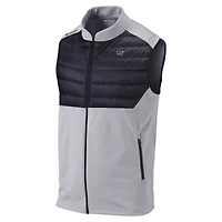 Men's Columbia Gray Brooklyn Nets Omni-Wick In The Element Full-Zip Vest