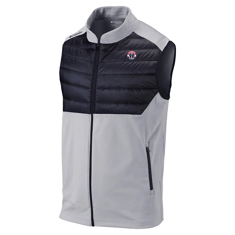 Men's Columbia Gray Washington Wizards Omni-Wick In The Element Full-Zip Vest