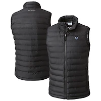 Men's Columbia  Black Charlotte Hornets Powder Lite Omni-Heat Reflective Full-Zip Vest