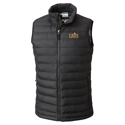 Men's Columbia Black Cleveland Cavaliers Powder Lite Omni-Heat Reflective Full-Zip Vest